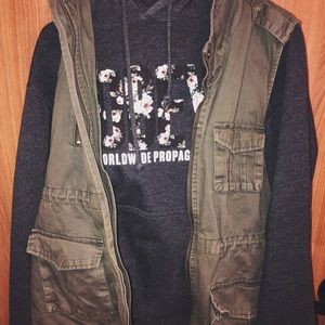 ONEY Floral Grey Hoodie